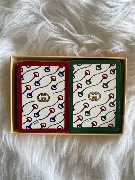 gucci deck of cards|Gucci playing card set.